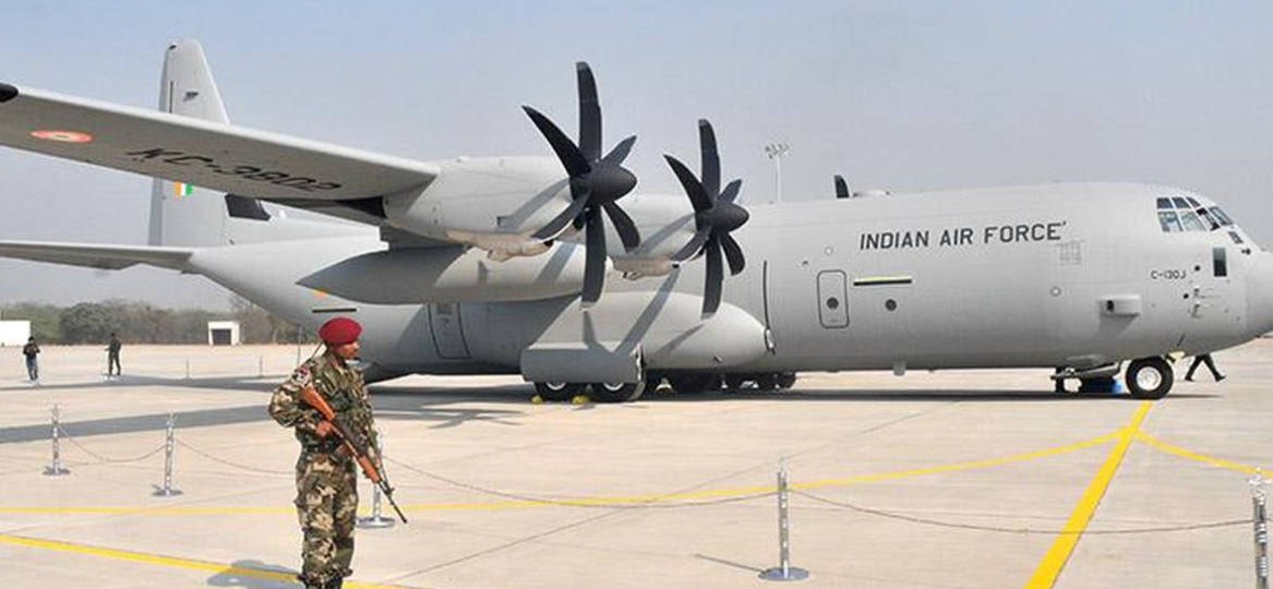 A C-130J-30 Super Hercules aircraft